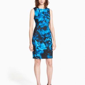 Calvin Klein Floral Scuba Sheath Dress